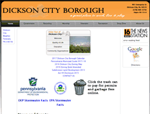 Tablet Screenshot of dicksoncityborough.org